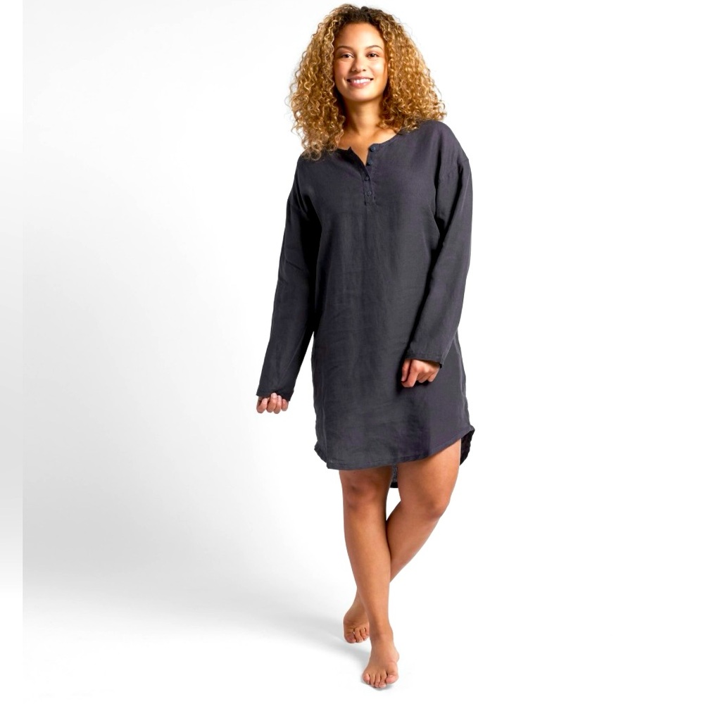 Parachute Linen Sleep Shirtdress